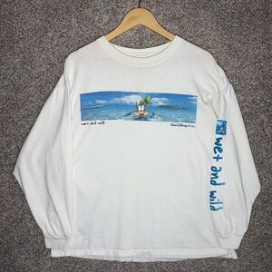 Disney World Long Sleeve Shirt with Goofy Print Size XL